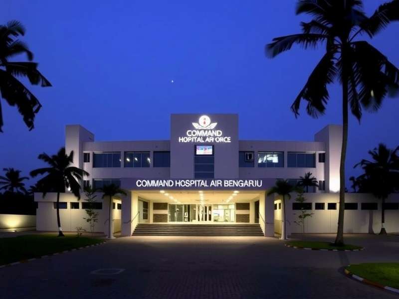 Modern hospital building exterior